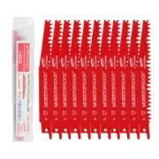 10Pcs Wood Pruning Reciprocating Saw Blades, 6 Inch 5TPI Saw Blades for Trees Wo
