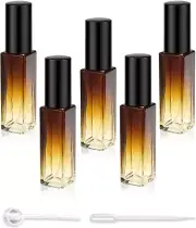 AlxMuNao Perfume Atomizer 5pcs Refillable Glass Empty Bottle Fine Spray Porta...