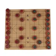 Chinese Chess Set (Xiangqi) with PU Checkerboard and Rosewood Pieces