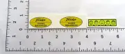 water slide decal set for Tonka Giant Bulldozer with dashboard W/TRACKING