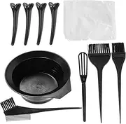 TOVINANNA Hair Dye Tool Set 10pcs Hair Coloring Kit Bowl Tinting Tool for Salon Use