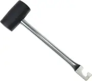 Zog 8 Oz Camping Hammer,Rubber Hammer Mallet,Rugged Steel Tube for Perfectly Sec