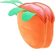 [LIFKOME] 2pcs Carrot Shape Coin Purse Women's Makeup Bag Small Zipper Purse for Keys Carrot Coin Purse Personalized Ladies Purse Wallet