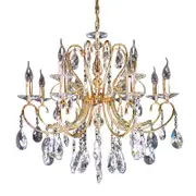 Vencha K-2013 8+4 Light Crystal Chandelier - Gold