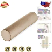 Ergonomic Velvet Memory Foam Neck Pillow - Round Shape for Back & Side Sleepers