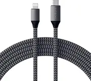 Satechi USB-C to Lightning Charging Cable (6 Ft) - Apple MFi Certified - for iPhone 16 Pro Max/16 Pro/16/16 Plus, iPhone 15 Pro Max/15 Pro/15/15 Plus, AirPods Pro, AirPods 4/3/ 2/1