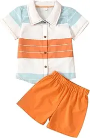 [VKOMEO] Toddler Shirt Short Sets 2Pcs