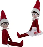 World's Smallest Elf on The Shelf Bundle Set of 2 Boy and Girl Light Skin