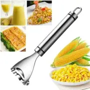 Corn Peeler Stainless Steel Thresher Corn Cob Cutter Stripper Kernel Tool Silver