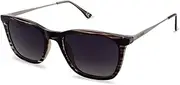 [LEE COOPER] Square Polarized Sunglasses for Men - UV Protected Plastic Frame Sunnies