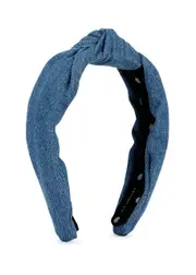 Lele Sadoughi Knotted Denim Headband One Size