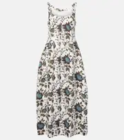 [Faithfull] Faithfull Printed linen maxi dress AU 8 grey