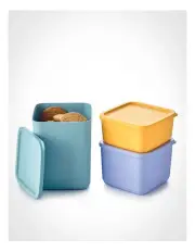 [Tupperware] Stacking Square Container Set in Multi