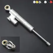 CNC Steering Damper Stabilizer Linear Reversed Safety Control MOtorcycle Silver