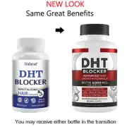 DHT Blocker with Biotin - Boosts Hair Growth - Best Hair Vitamins - Women & Men