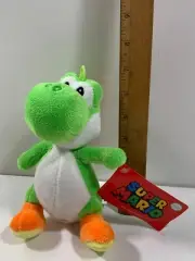 Nintendo Super Mario Bros. 7” Min Stuffed Plush GREEN YOSHI Video Game Toy 2020