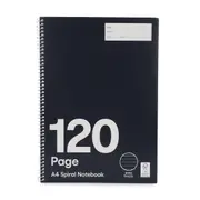 120 Page A4 Spiral Notebook - Black and White