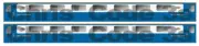 Adhesive Vinyl Coach Decal N Gauge Graham Farish - Blue Pullman MK2