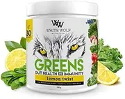 White Wolf Greens+ Gut Health & Immunity 150g - Lemon Twist