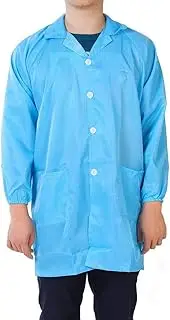 [Generic] XYWHPGV Anti Static Overalls Unisex ESD Coat Stripes Button Up Lapel XL Blue(d9817 488a4 78c83 588eb 9f275 df01f