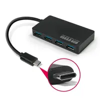 在飛比找PChome24h購物優惠-Type-C 轉 USB3.0 名片型 4埠HUB集線器(T