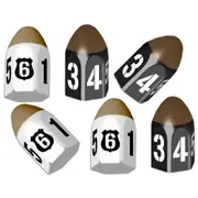 6pc Gamelyn Games Bullet Dice Set For Tiny Epic Crimes Board Game Accessory