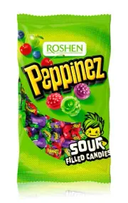 ROSHEN PEPPINEZ Sour Filled Candies Party Sweets Large Bag 900g 31oz