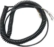 Coiled Extension Cord, 5 Meters Straight Length 21 Cores Spring Electric Wire CNC Handwheel Spiral Cable
