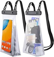 Large Capacity Waterproof Phone Pouch Floating, Waterproof Bag Case for iPhone 15 14 Pro Max 13 12 11 X XR 8 Plus Samsung Up to 6.9'', IPX8 Water Proof Phone Dry Bag for Boating Swimming Kayaking