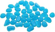 HAPINARY Glowing Stones for Aquariums 100pcs Resin Artificial Rocks Colorful Pebbles Night-Light Decor for Fish Tank Your Aquarium's Beauty