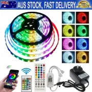 10/15/20M LED Strip Lights RGB Flex Wifi Bluetooth Music Control Lamp Party Home