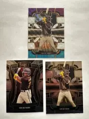 Leo De Vries 2024 Panini Select Concourse Tri-color and Base #81 + Phenomenon
