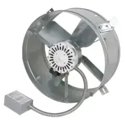Attic Fan Gable Mount 1600 CFM Electric Vent Thermostat for 2400 Sq Ft