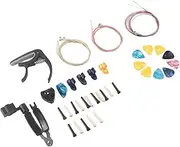 Guitar Accessory Kit Metal Strings Bridge Pin Winder Capo for Musicians