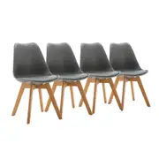 CHOTTO - Ando Dining Chairs - Grey x 4