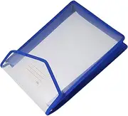 ASAKKURA File Folders with Pockets Waterproof File Pouch Name Label Pocket Modern Design A4 Vertical Blue Organizer