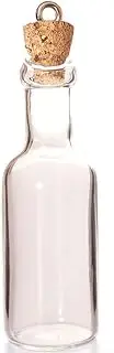 [INNSPIRO] Pendant Glass Bottle Transparent with Cork Stopper, 16 x 55 mm, 16 x 55 mm, Glass, No Gemstone, 16x55mm., Glass, No Gemstone