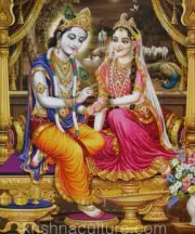 KrishnaCulture Krishna Paints Radha CV33SC Canvas Art 15x18"
