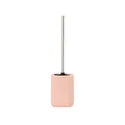 Home Design 40.5cm Pink Bloom Toilet Brush Set