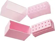 WOONEKY 2pcs Grinding Head Storage Box Nail Drill Bit Case Nail Art Salon Goods Practical Drill Bit Organizer Nail Salon Product Nail Drill Bit Organizer Manicure Tool Holder Storage Case