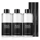 Cocod'or COCODOR Reed Diffuser Oil Refill/Black Cherry/6.7oz(200ml)/3 Pack/Aroma