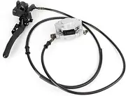 Hydraulic Rear Caliper System Motorcycle Rear Disc Brake Caliper with Master Cylinder and Pads Aluminum Alloy Fit for Quad Dirt Bike ATV Buggy