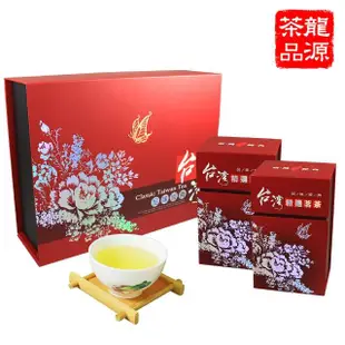 【龍源茶品】福壽梨山經典茗品烏龍茶葉禮盒150gx2罐(共0.5斤;附提袋;生青茶;無焙火;無發酵)