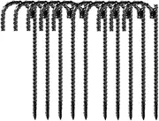 Snblzhef 10 Pieces 12Inch Garden Ground Stakes Metal Tent Stakes for Outdoor Lawn Decorations