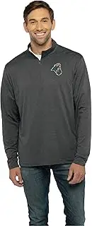 Vantage Apparel Men's Collegiate Premium Lightweight Stretchy Gray 1/4 Zip Pullover