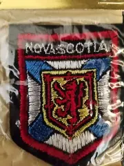 Vtg Int'l Insignia NOVA SCOTIA Canada Sewing Souvenir Patch NEW 3 x 2.5"