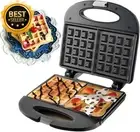 Mini Sandwich Maker, 2-Slice Press, Portable Toaster, Ideal for Kids & Camping