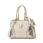Nevenka Patent Leather Sequins Handbags for Ladies Hobo Bag-White