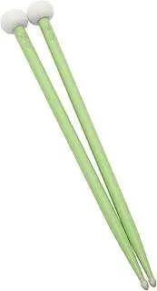 1 Pair Double-end Drum Sticks Soft Felt Head Drumsticks Marchings Snare Drum Sticks for Percussion