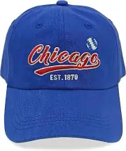 Cap Hat Classic Vintage Embroidered for Men Women Medium, Chicago C